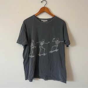 Project Social T Urban Outfitters Black Skateboard Skeletons Tee Size OS